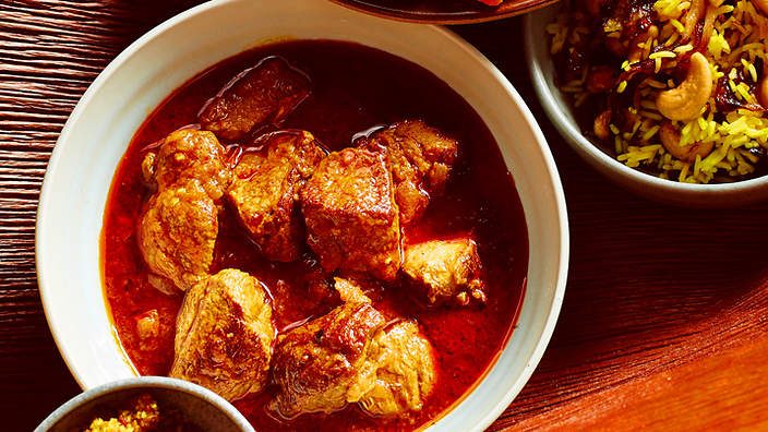 Pork Vindaloo goan dishes